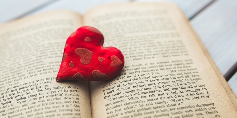 Red Love Heart Typography